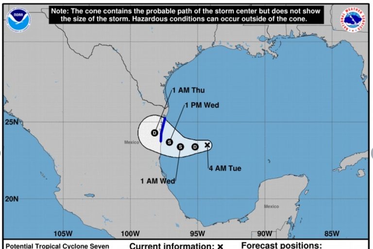 Disturbio en Golfo de México con 100% de probabilidad para evolucionar a ciclón tropical en 48 horas