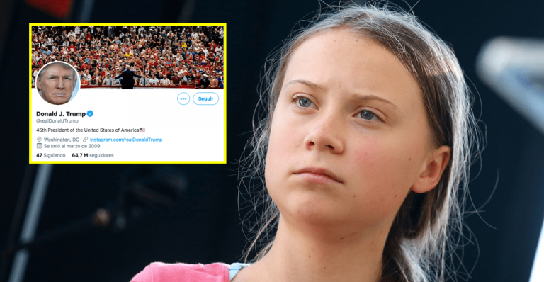 Tras burlas, Greta Thunberg le dedica su biografía de Twitter a Donald Trum
