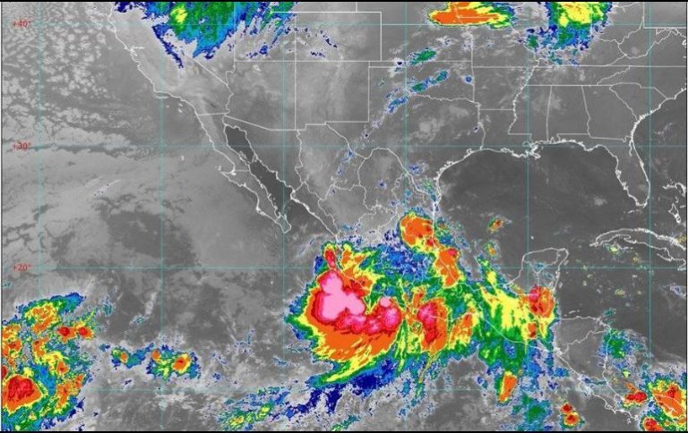 Jalisco, Michoacán, Colima y Guerrero, en alerta amarilla por "Narda