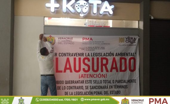 Clausura la PMA tienda de mascotas +Kota en Boca del Río