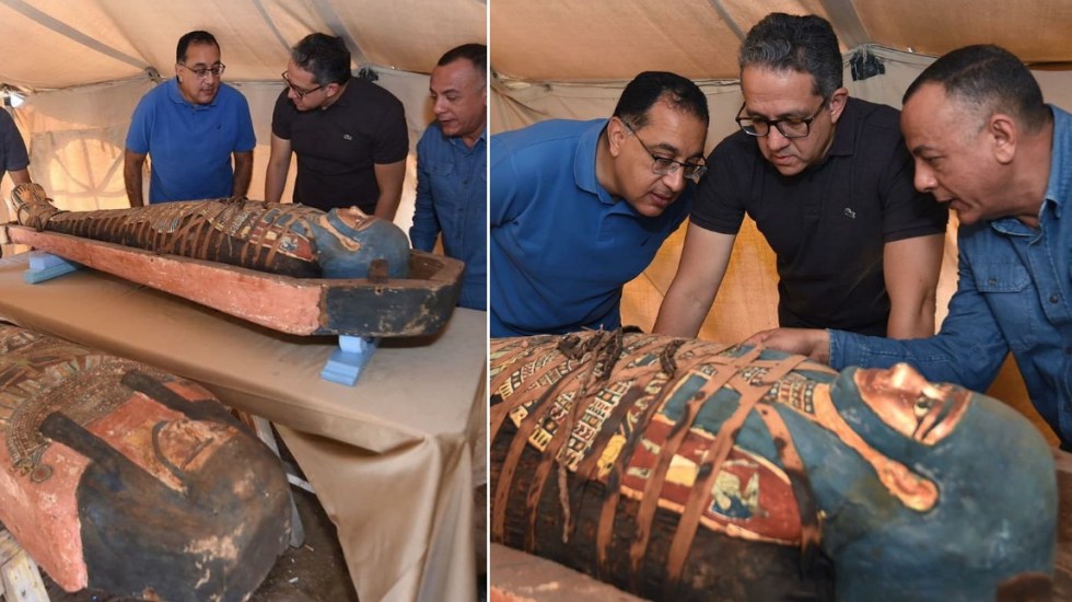Egipto anuncia hallazgo de sarcófagos con más de 2 mil 500 años